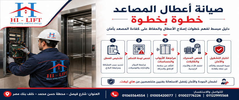  صيانة أعطال المصاعد  2025